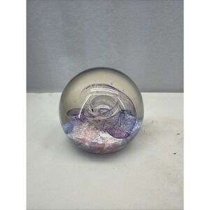 SELKIRK Glass Scotland  Paperweight, With Label